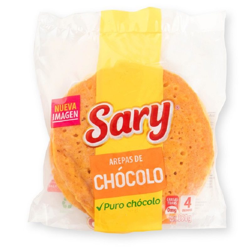 AREPAS DE CHOCOLO SARY B X4UND X350g - El Zarzal