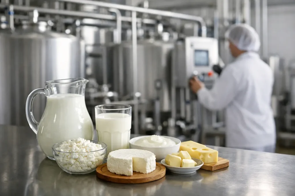 Cómo se fabrican los productos lácteos