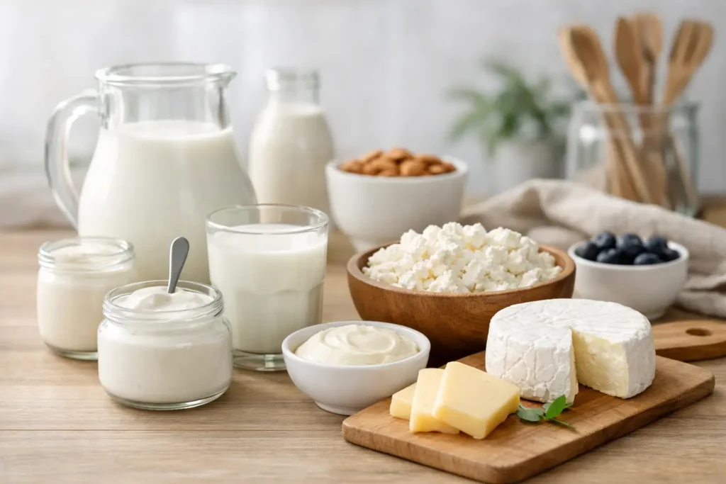 Productos lácteos para intolerantes a la lactosa