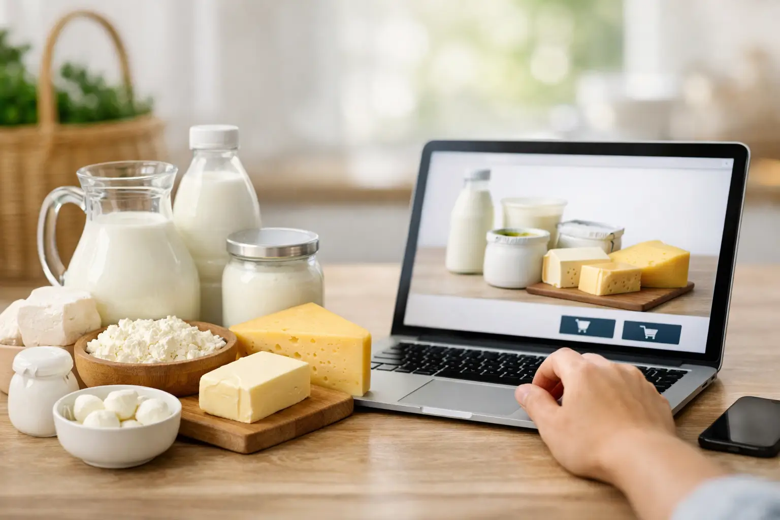 Comprar productos lácteos online sin complicarse