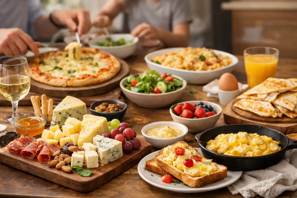 Quesos para cada comida y momento en familia